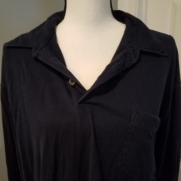 J. CREW NAVY LONG SLEEVED CAUSAL TOP BUTTON DOWN COLLARED SHIRT. LG. - Picture 5 of 6